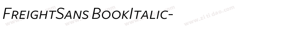 FreightSans BookItalic字体转换